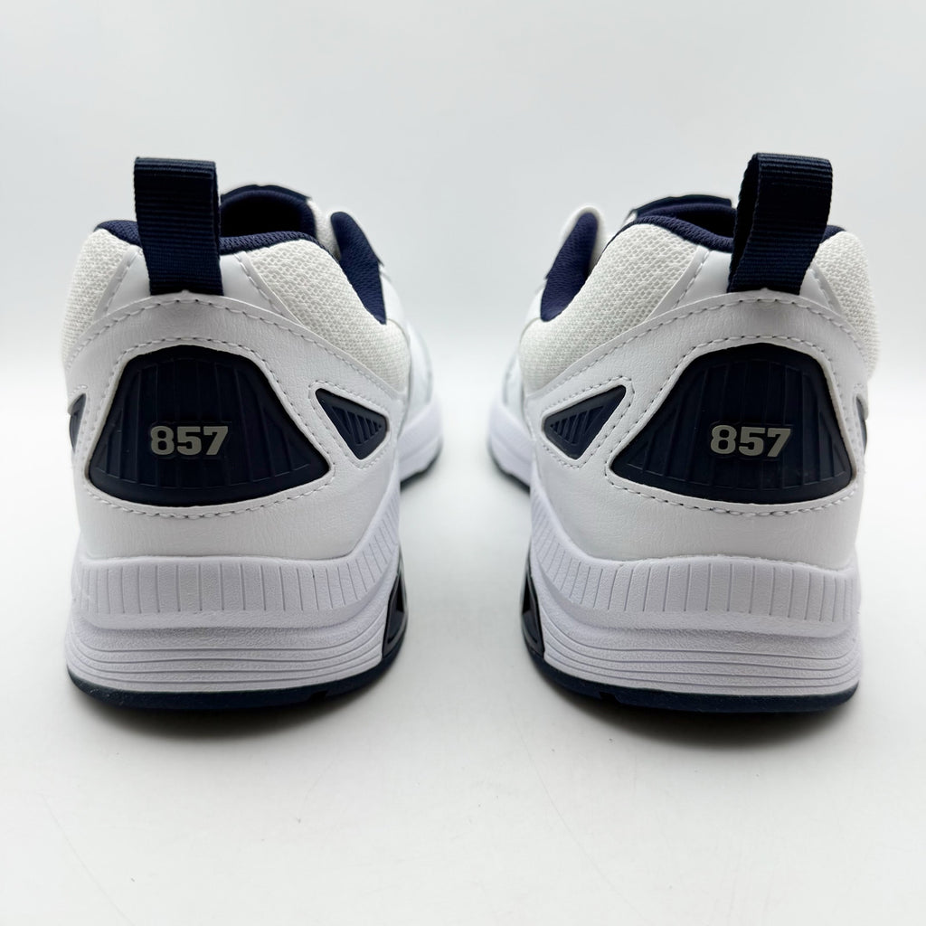 New Balance Mens 857v3 Athletic Shoes Size 7.5 XW 4E White Navy Blue NIB