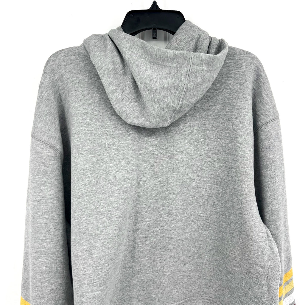 '47 Brand Womens Washington Commanders Crop Hoodie Large Gray Sweatshirt NWT