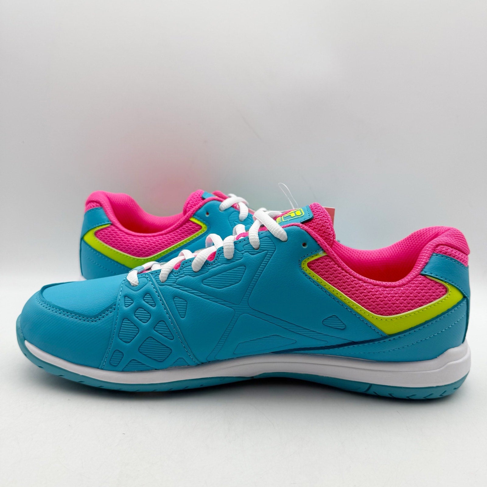 FILA Womens Double Bounce 3 Pickleball Sneakers US 11 EU 42.5 Blue Pink NWOB