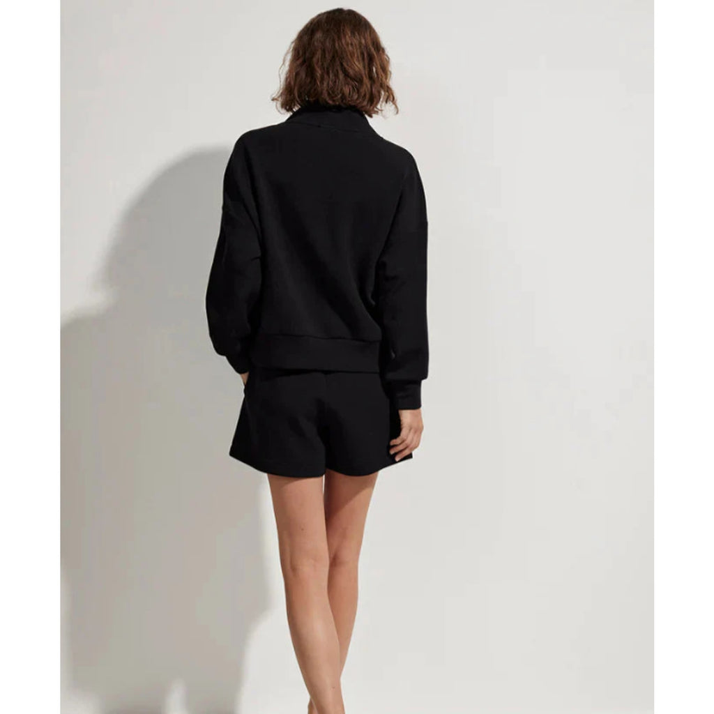 VARLEY Women's Hawley Half Zip Sweatshirt XXS Black Long Sleeve DoubleSoft NWT
