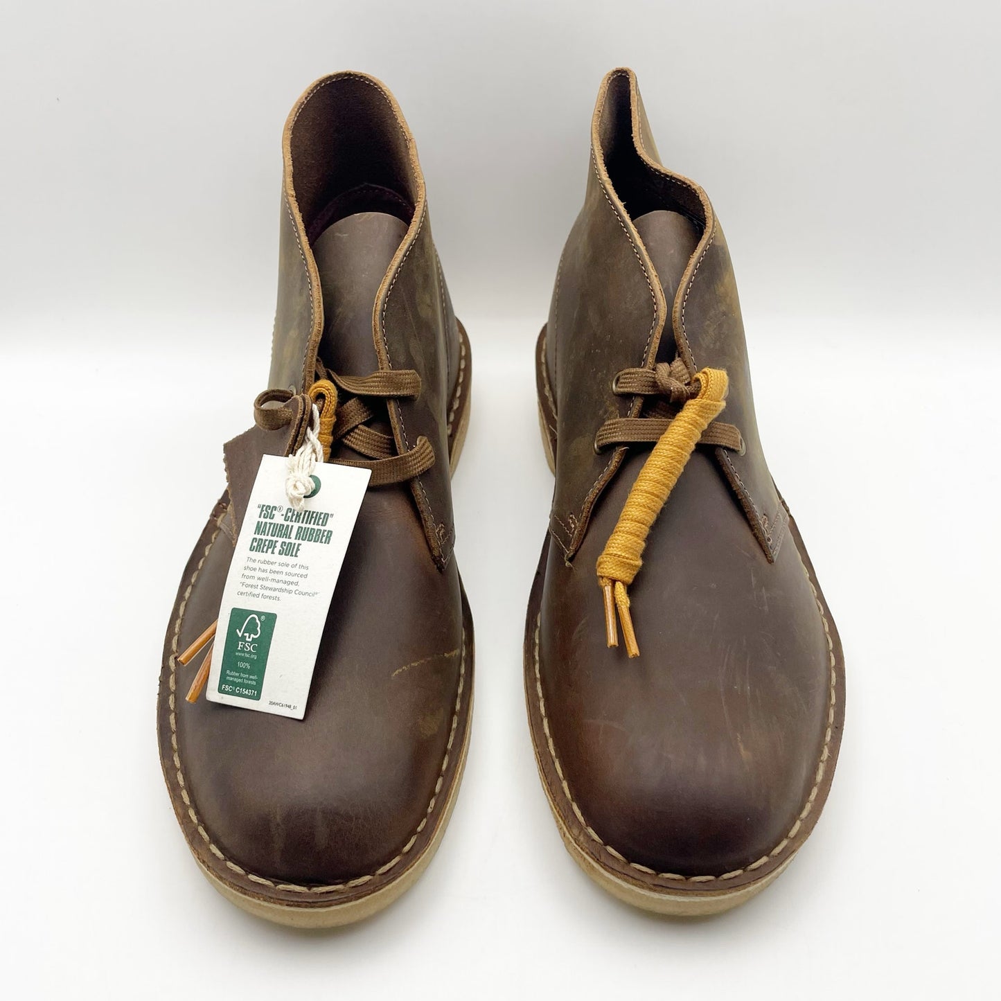 Clarks Mens Desert Round Toe Chukka Boot US 10 M EU 43 Brown Leather NIB