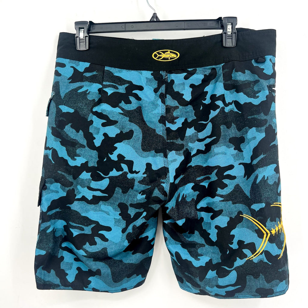 TORMENTER Mens Waterman 5 Pocket Boardshorts Size 36 Blue Camo NWOT