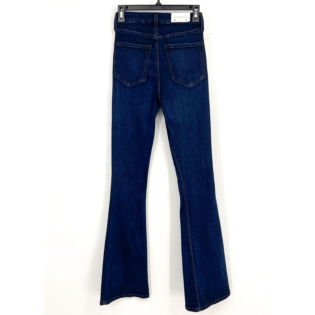 7 FOR ALL MANKIND Skinny Bootcut Jeans Size 26 US 2 Dark Blue Ultra High NWT