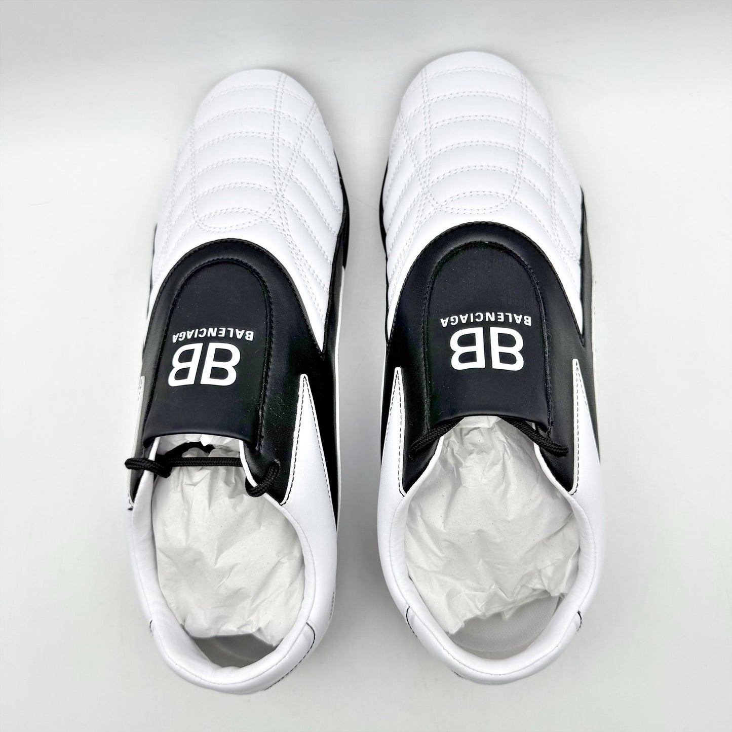 Balenciaga Womens Zen Sneakers US 9 M EU 42 White Black Casual NWOB