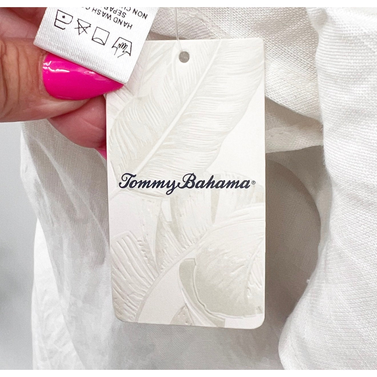 TOMMY BAHAMA Women's St. Lucia Off The Shoulder Dress Small White Cover Up NWT