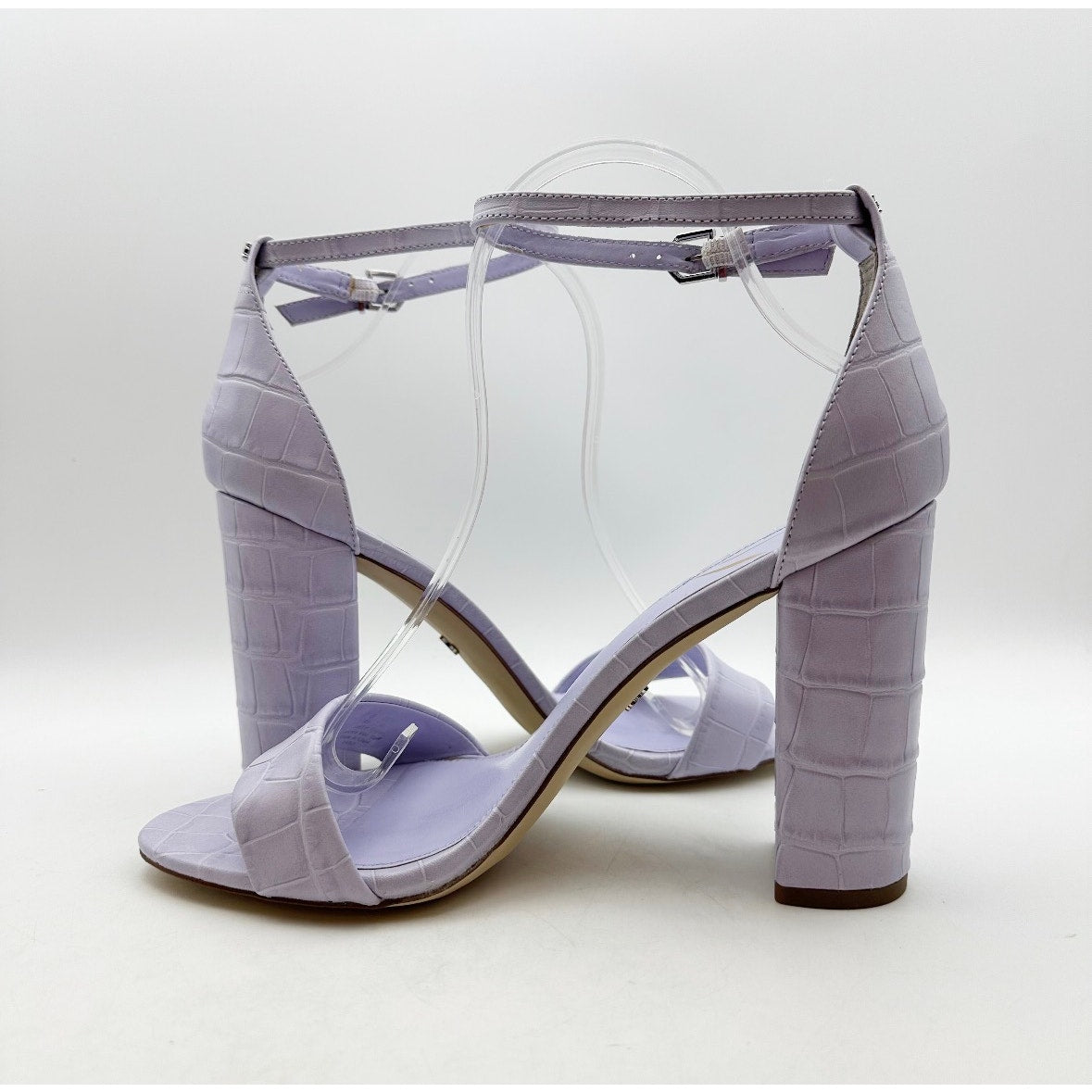 SAM EDELMAN Womens Yaro Dress Sandals Size 10M Purple Leather Heel NWOB