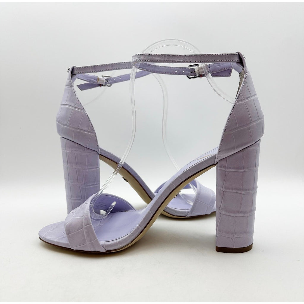 SAM EDELMAN Womens Yaro Dress Sandals Size 10M Purple Leather Heel NWOB