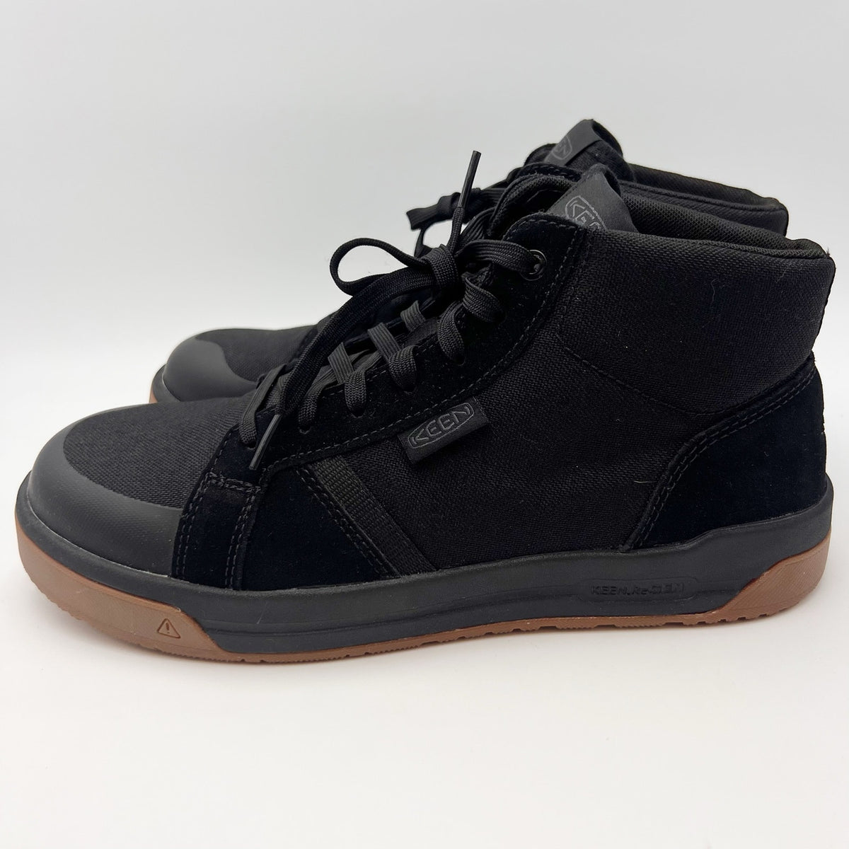 Keen Utility Mens Kenton Mid Work Shoes Size 10 WIDE Black Composite Toe SR NIB