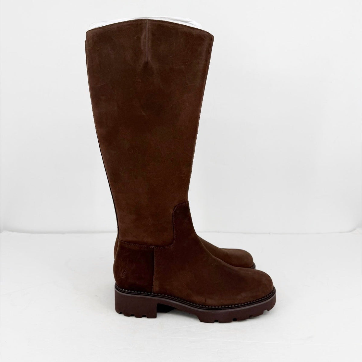 VIONIC Womens Fallbrook Knee High Boots Size 9.5 WIDE Brown Leather NIB