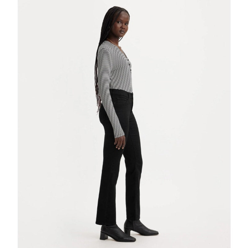 LEVI'S Women's 314 Shaping Straight Jeans 27x32 US 4 Soft Black NWT 196310000