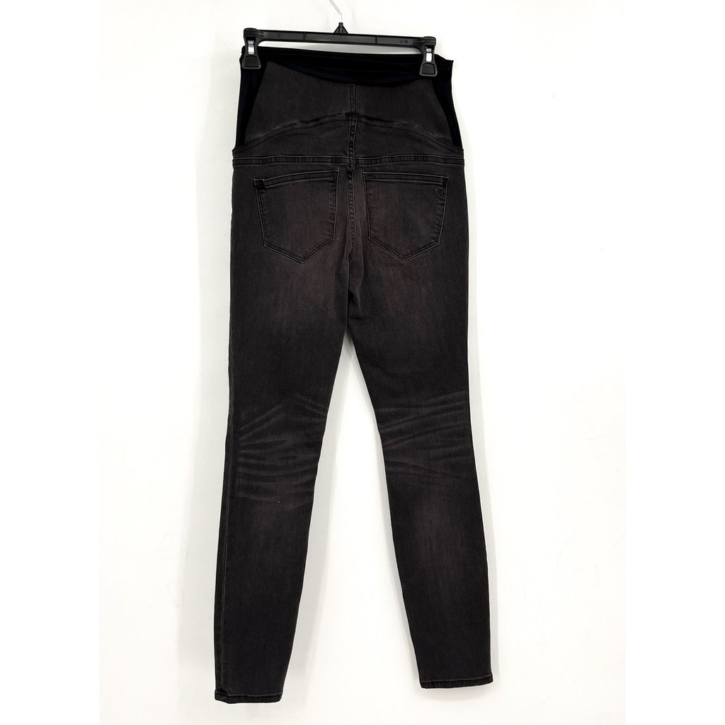 MADEWELL Maternity Over-the-Belly Skinny Jeans Size 25 Black Sea G7394 NWOT
