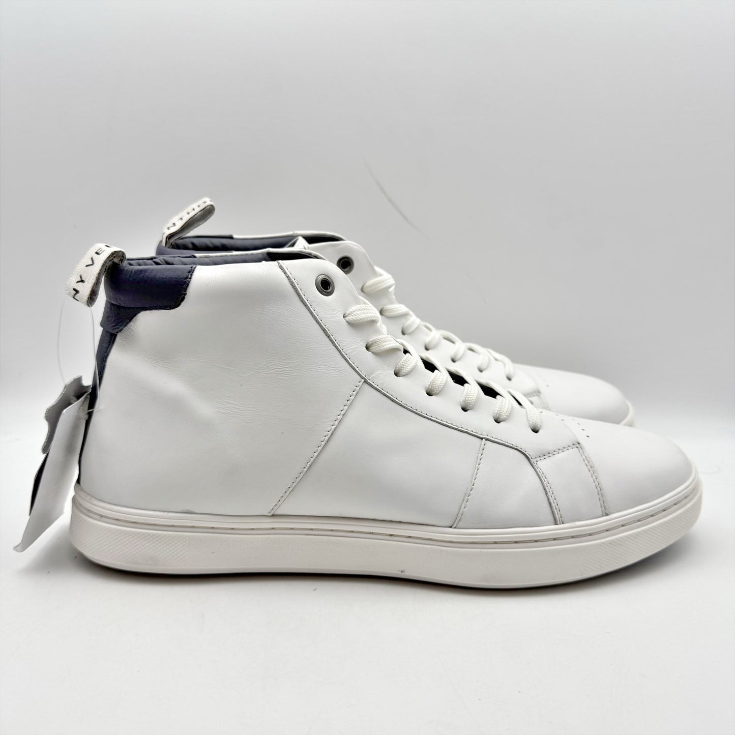 Anthony Veer Mens Kips High-Top Sneakers US 10.5 EU 43.5 White Leather NWOB