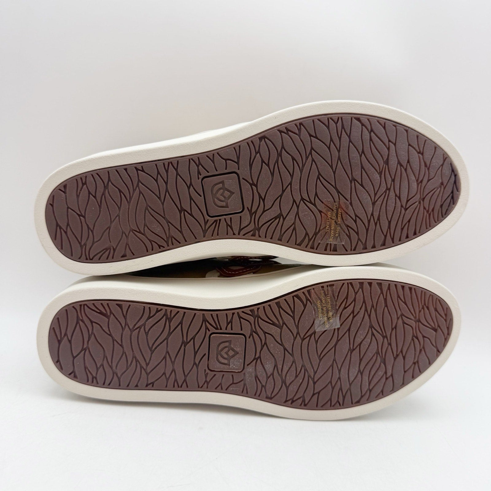 Spenco Womens Cambridge Low Sneakers US 7.5 Wide EU 38 Tan Leather NIB