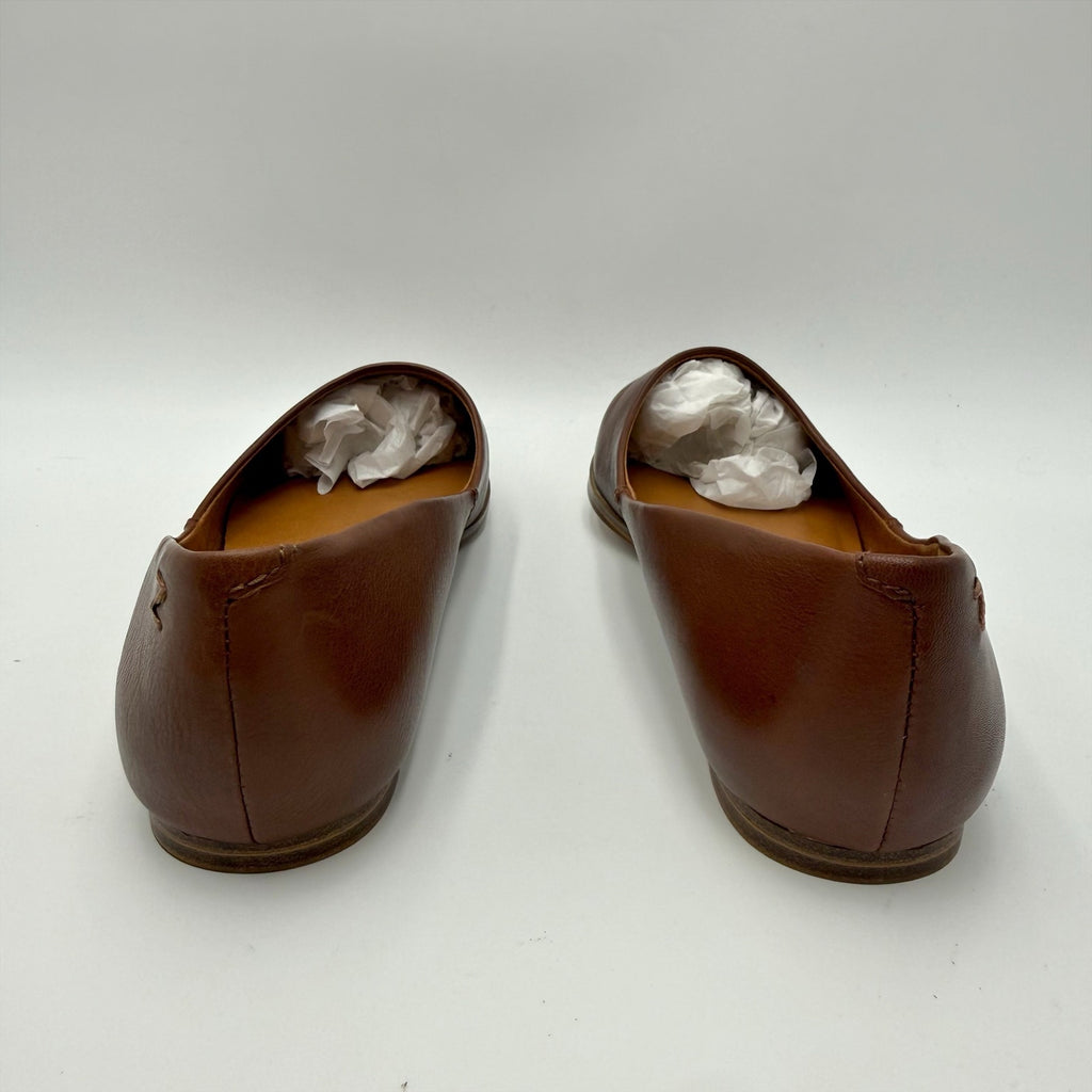 Zodiac Womens Hill Ballet Flats Size 7.5 M EU 38 Cognac Brown Leather NIB