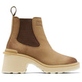 Sorel Womens Hi-Line Heel Chelsea Boots US 8 Taupe Tan Leather Waterproof NIB