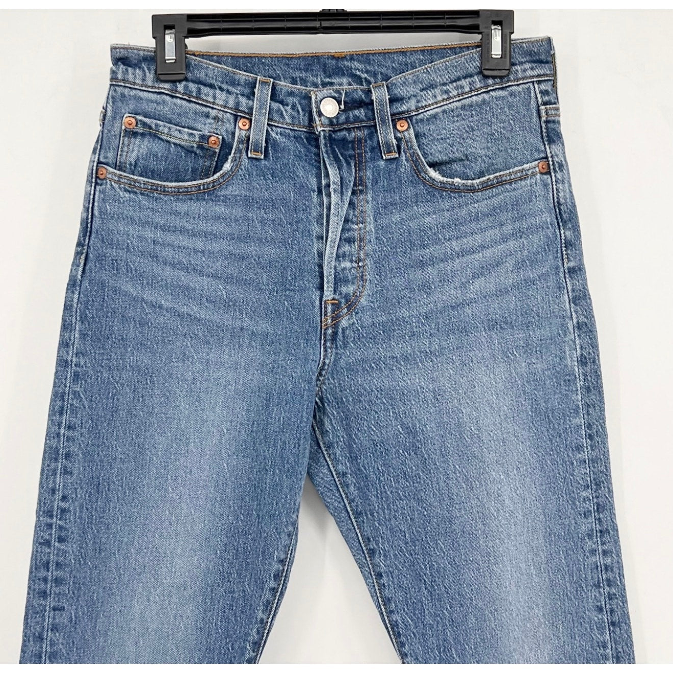 LEVI'S Women's 501 Skinny Jeans 27x28 Size 4 Blue Medium Indigo Worn In NWOT 295