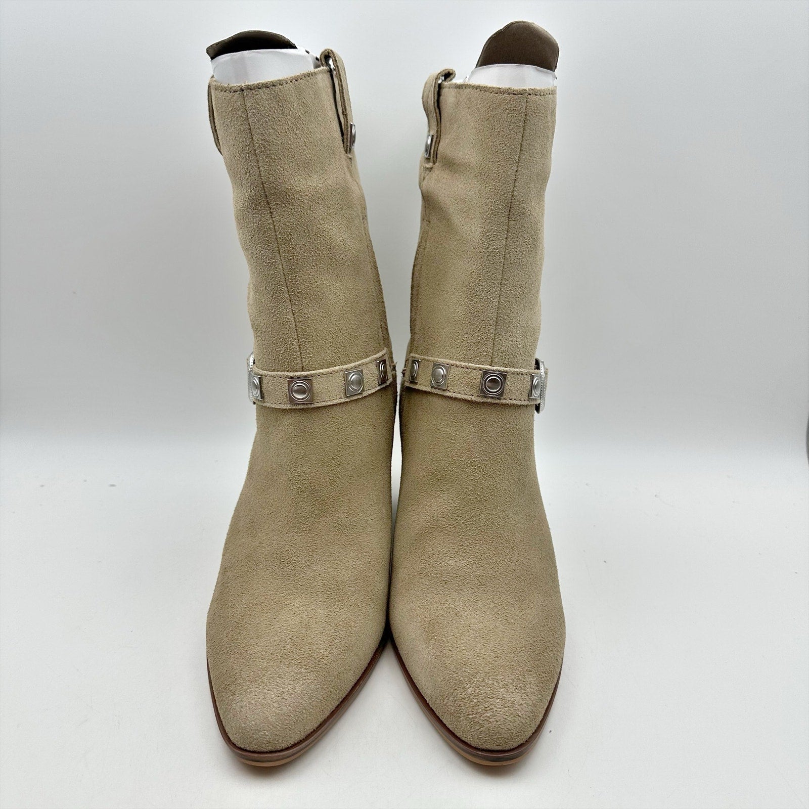 Lucky Brand Womens Sogn Mid Calf Boots Size 8 M Dune Tan Suede NIB