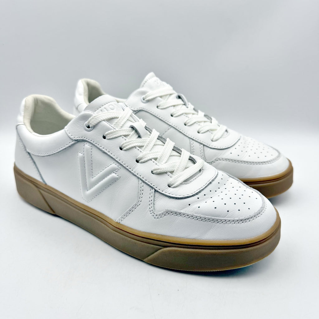 VIONIC Womens Kimmie Casual Court Sneakers Size 9.5 Wide White Leather NWOB