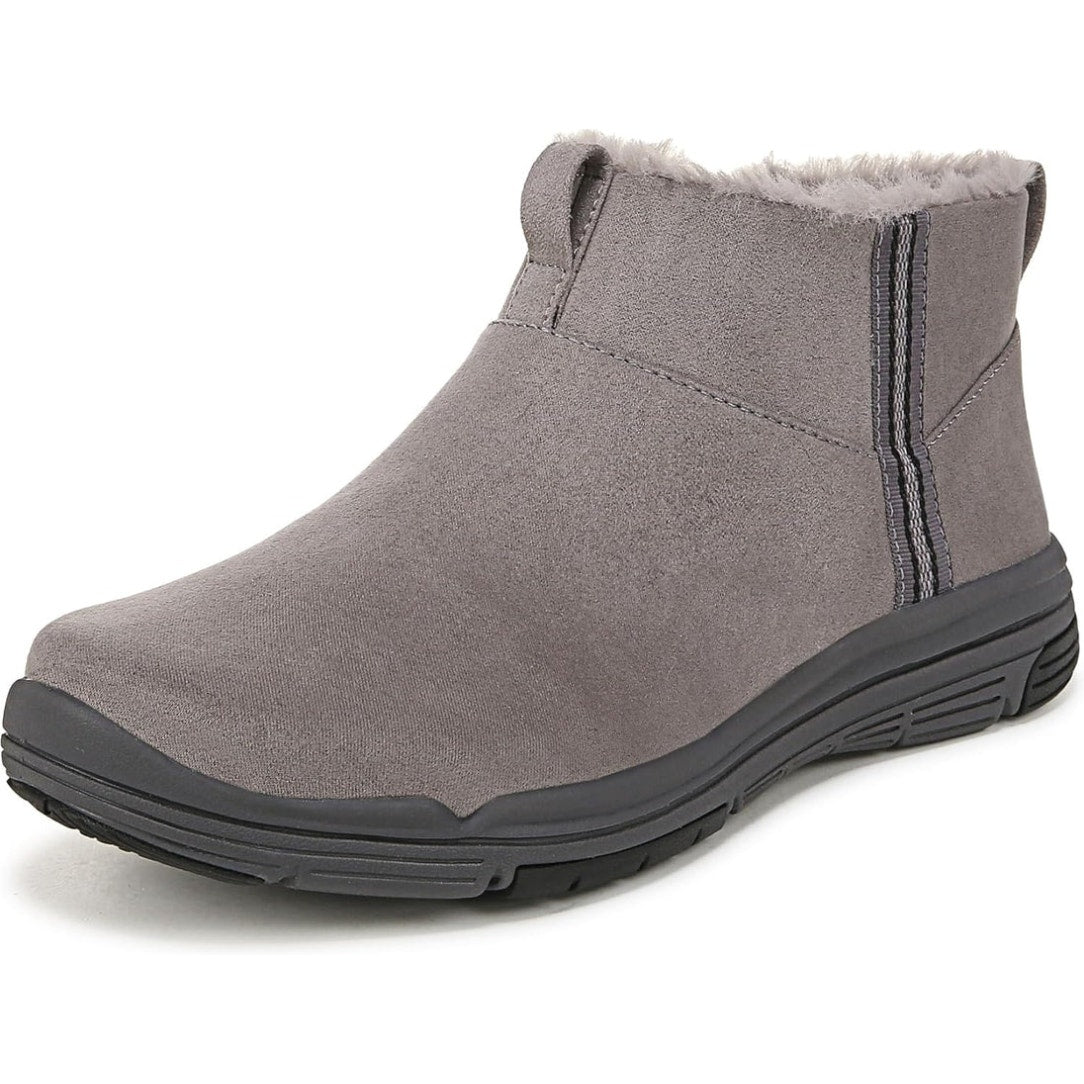 Ryka Womens Amber Ankle Boots US 11 M EU 42 Grey Suede Weatherproof NIB