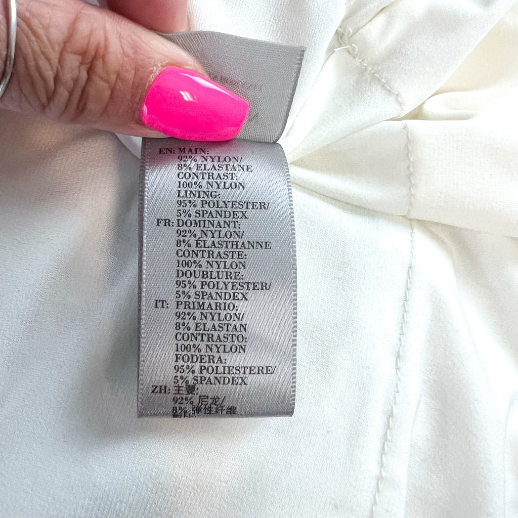 PREEN BY THORNTON BREGAZZI Welda Sequin Dress Medium Silver Long Sleeve NWOT