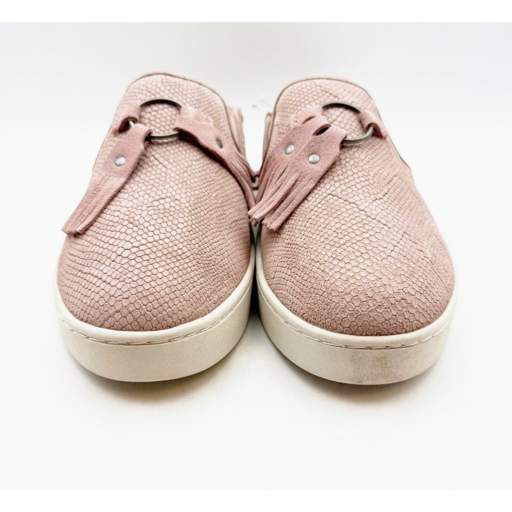 Spenco Women's Bindie Slip On Shoes Size 8 Wide Blush Pink Embossed Suede NIB