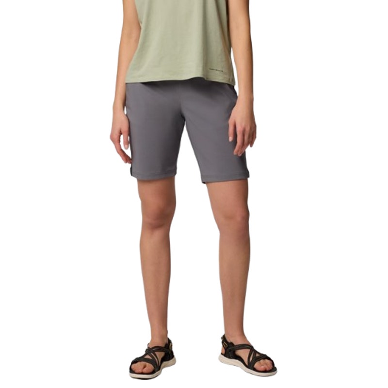 COLUMBIA Women's All Seasons Shorts Small Gray 9" Inseam Omni Shade UPF 50 NWT