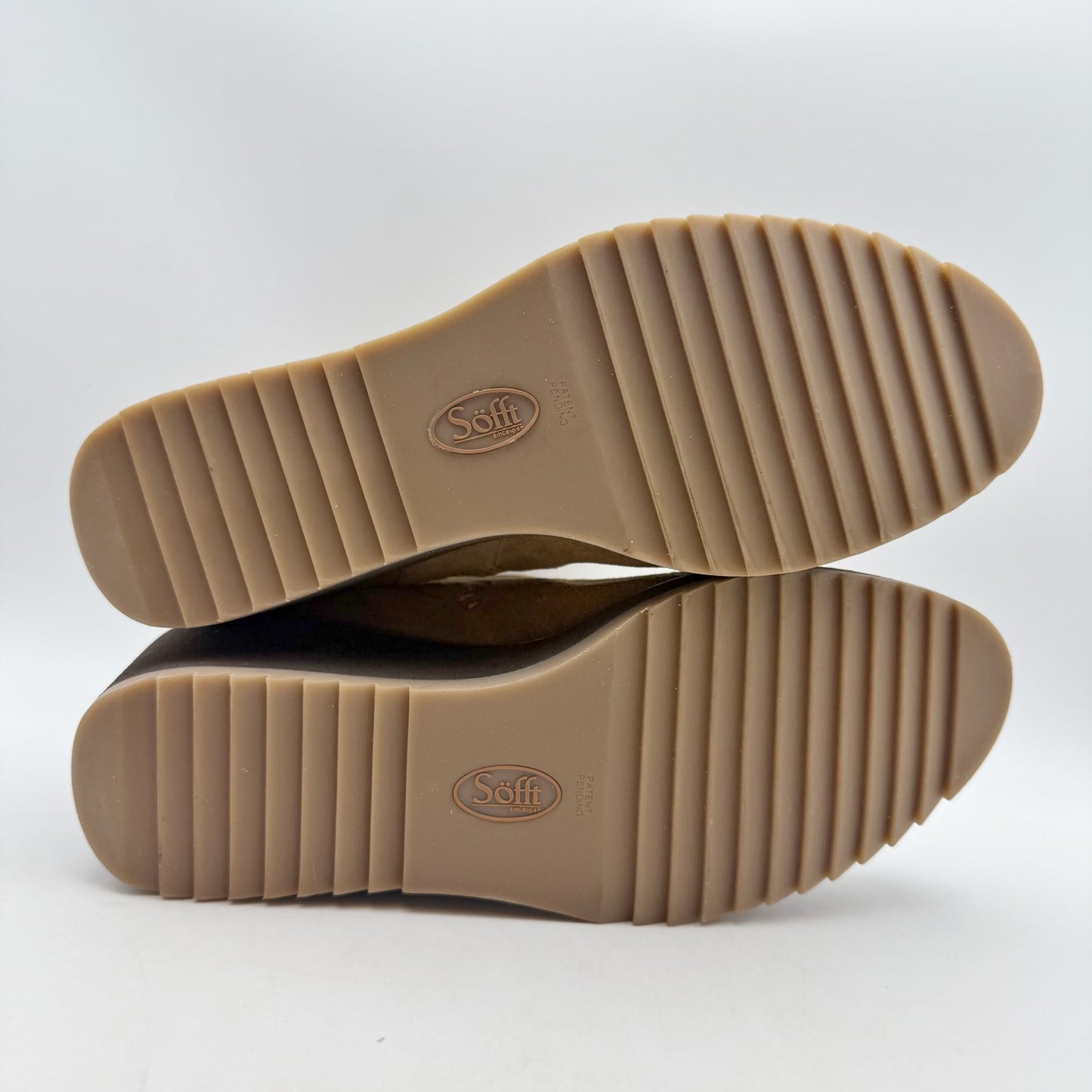 Sofft Womens Emeree Boots US 10 EU 41 Brown Suede Leather Wedge Heel NWOB