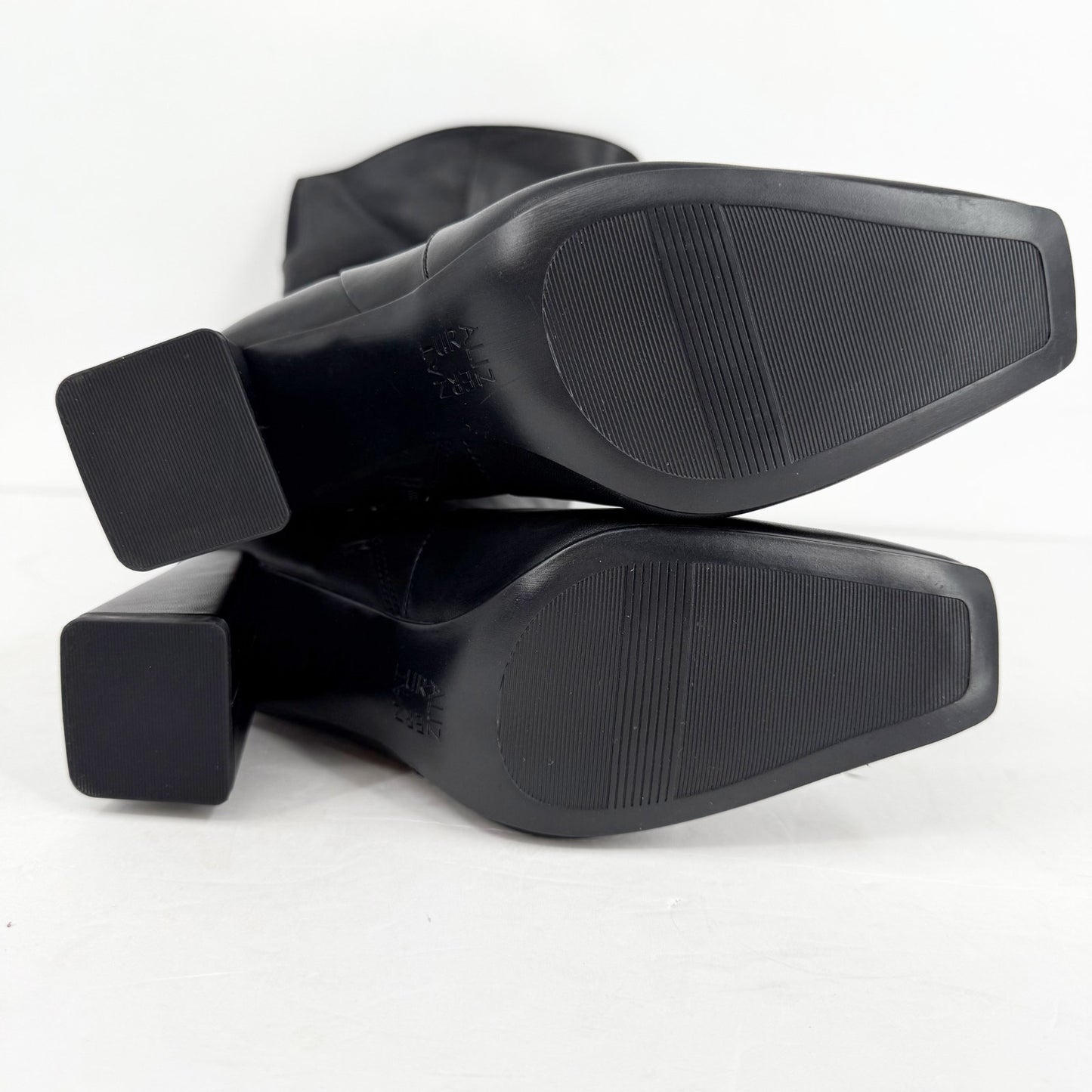 Naturalizer Womens Lyric Wide Calf Over the Knee Boots US 8 M Black Leather