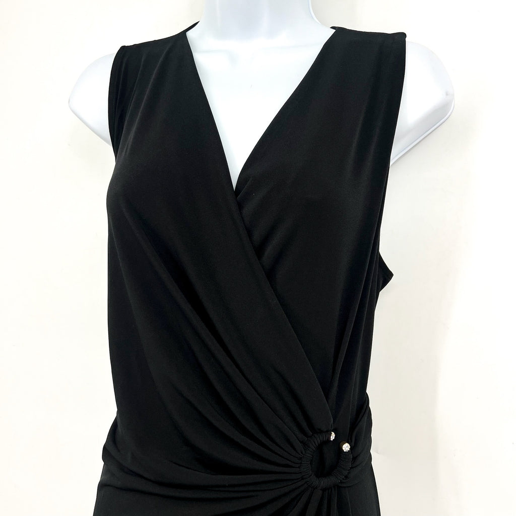 TOMMY BAHAMA Women's Clara Glimmer Maxi Dress Small Black Sleeveless NWT