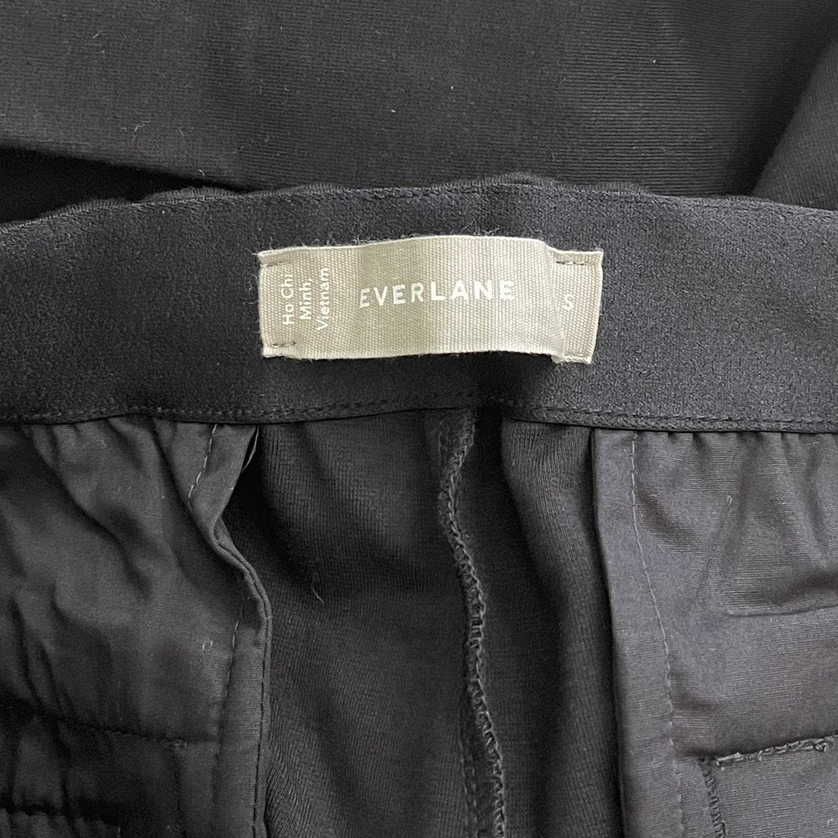 Everlane Womens The Dream Pants Small Black Knit Pull On Tapered NWOT