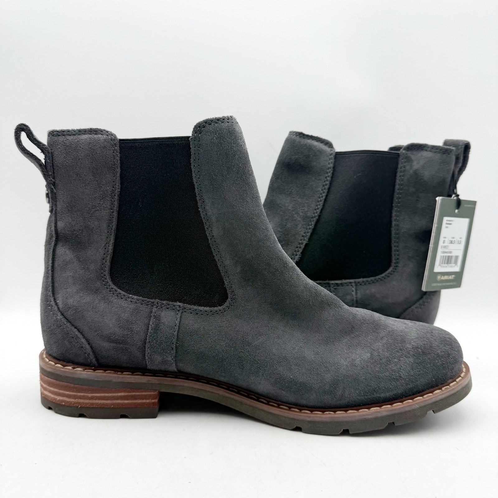 Ariat Womens Wexford Chelsea Boots US 8 B Blue Leather Waterproof NWT