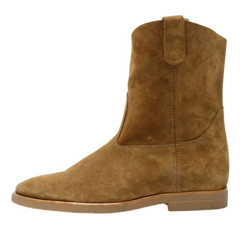 RE/DONE Womens 60s Camarguaise Ankle Boots EU 40 US 10 Olive Brown Suede NWOB
