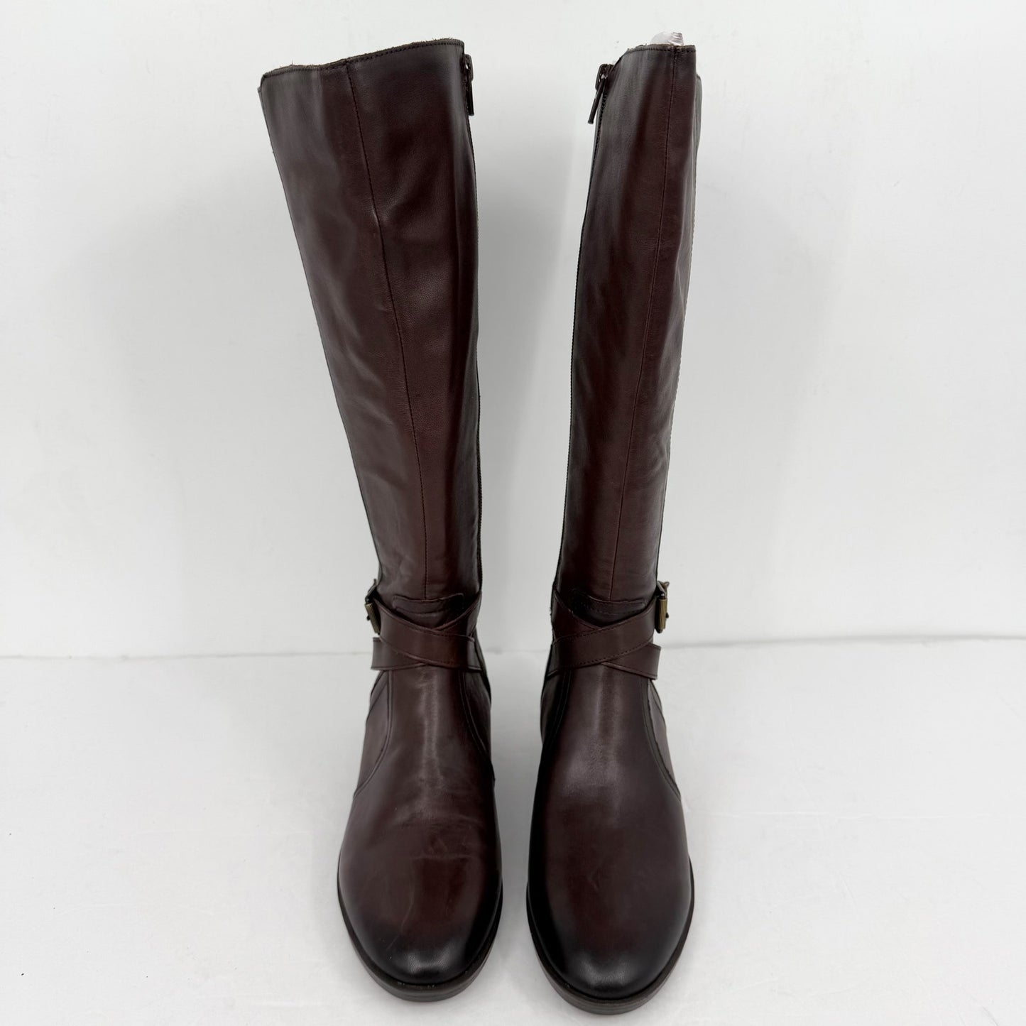 Naturalizer Womens Rena Knee High Boots US 8 M EU 38.5 Brown Leather NWOB