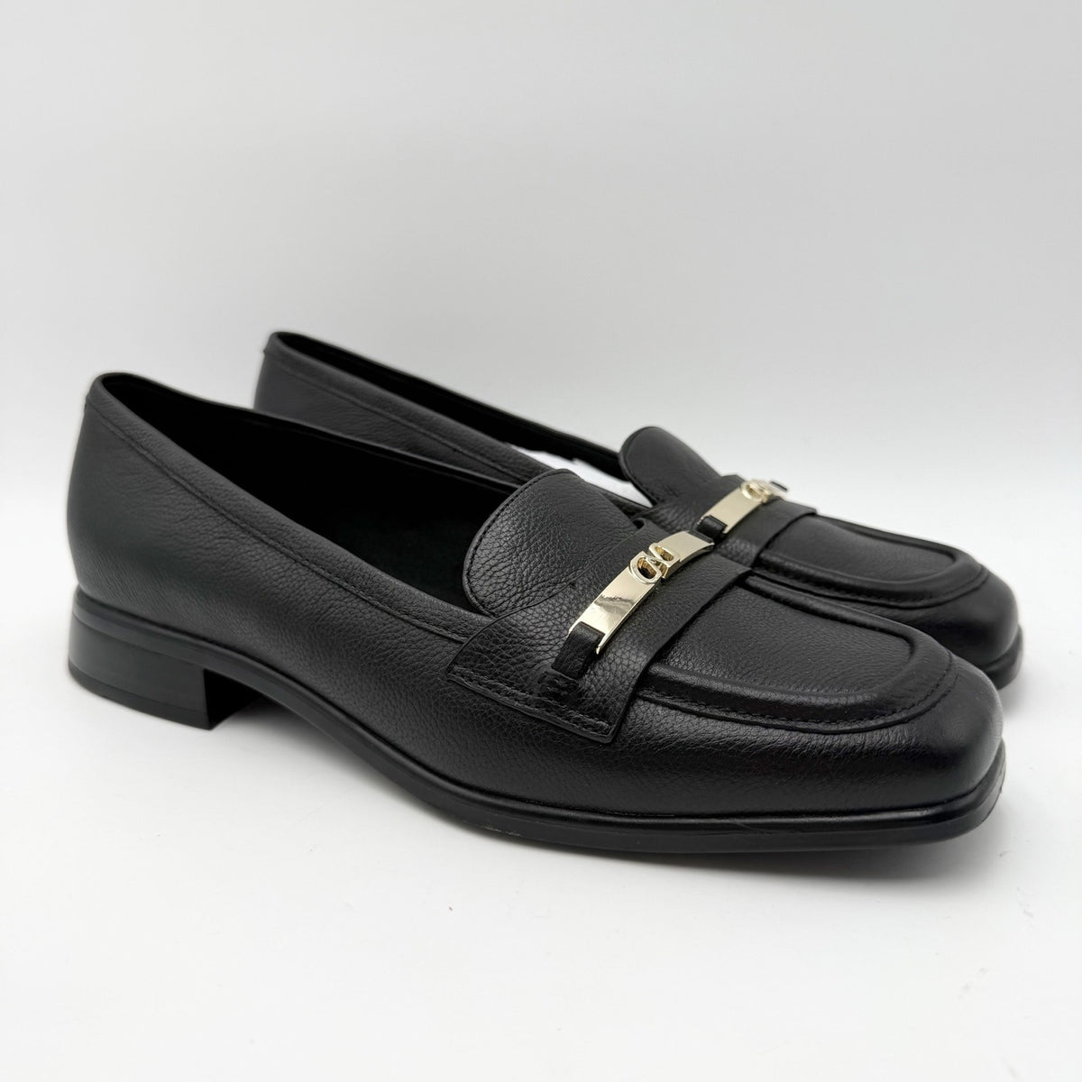 Naturalizer Womens Fabienne Loafers Size 10 M Black Leather NWOB