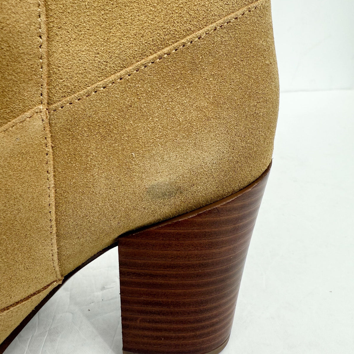Franco Sarto Women Jaxon Mid Calf Boot Size 9 EU 40 Brown Suede Pointed Toe NWOB