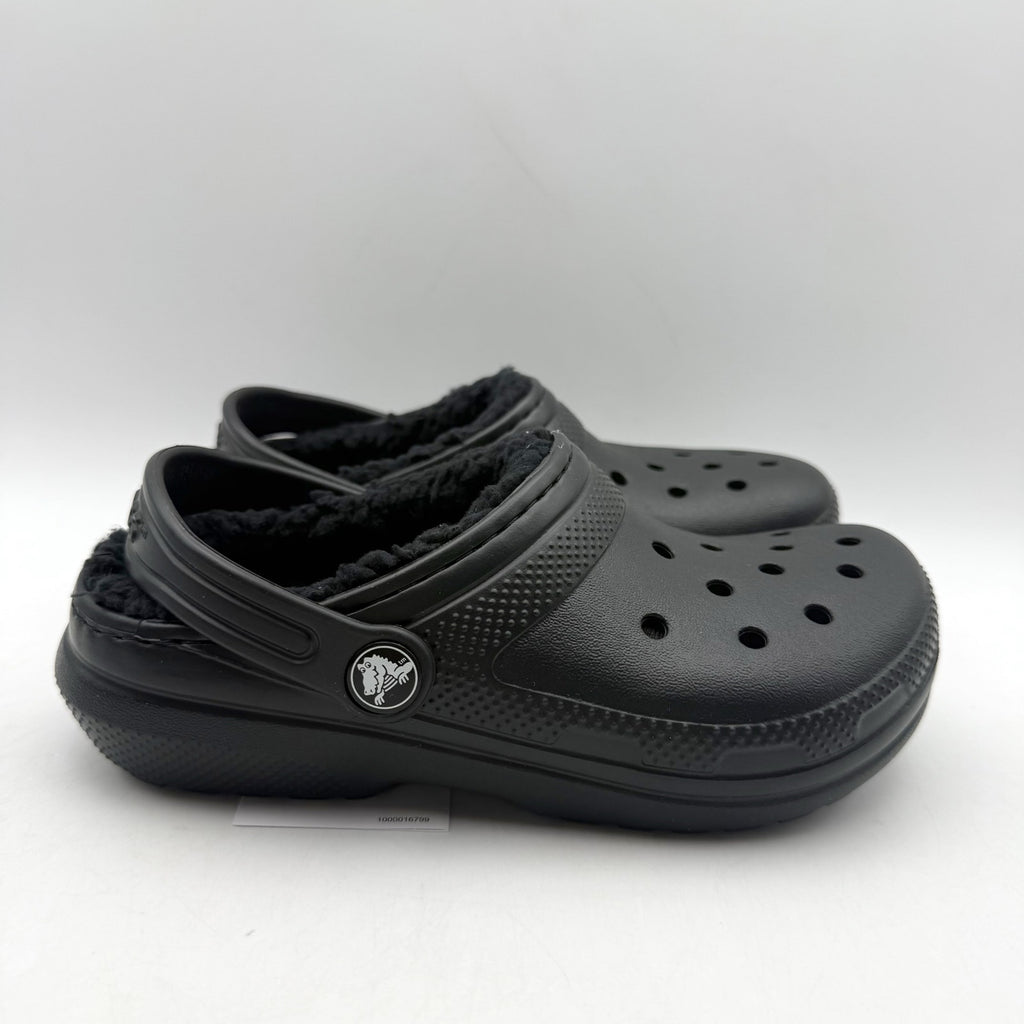 Crocs Kids Classic Lined Clogs C13 EU 30.5 Black Lightweight NWT