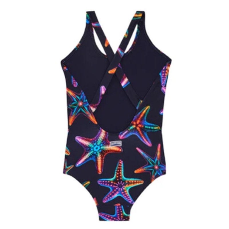 VILEBREQUIN GIRLS' Disco Stars One-Piece Swimsuit 6-7 YEARS 10 ANS Blue NWT