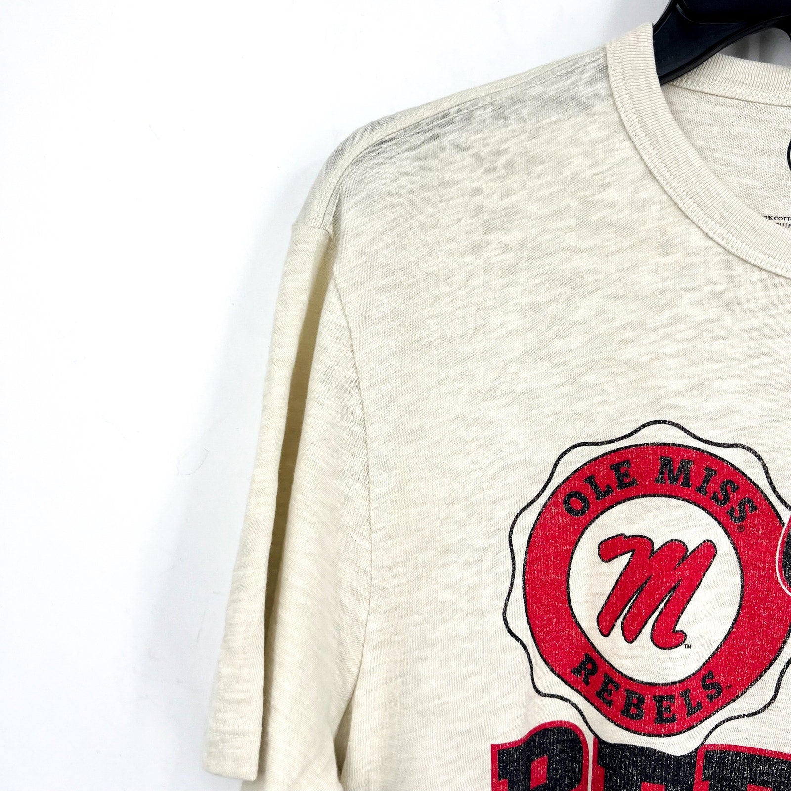 47 BRAND University of Mississippi Bottom Line Scrum T-shirt Medium Khaki NWT