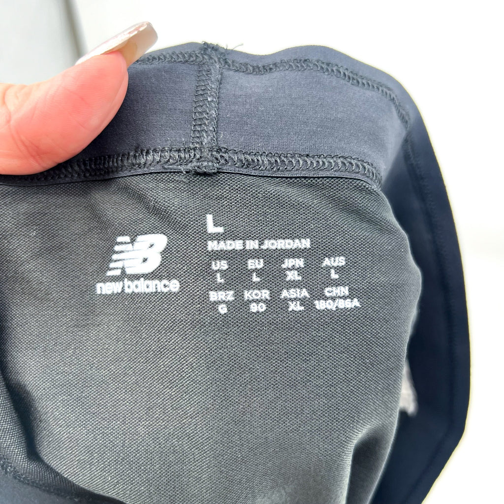 NEW BALANCE Mens Running RC Shorts Large Black  5" Inseam NWT