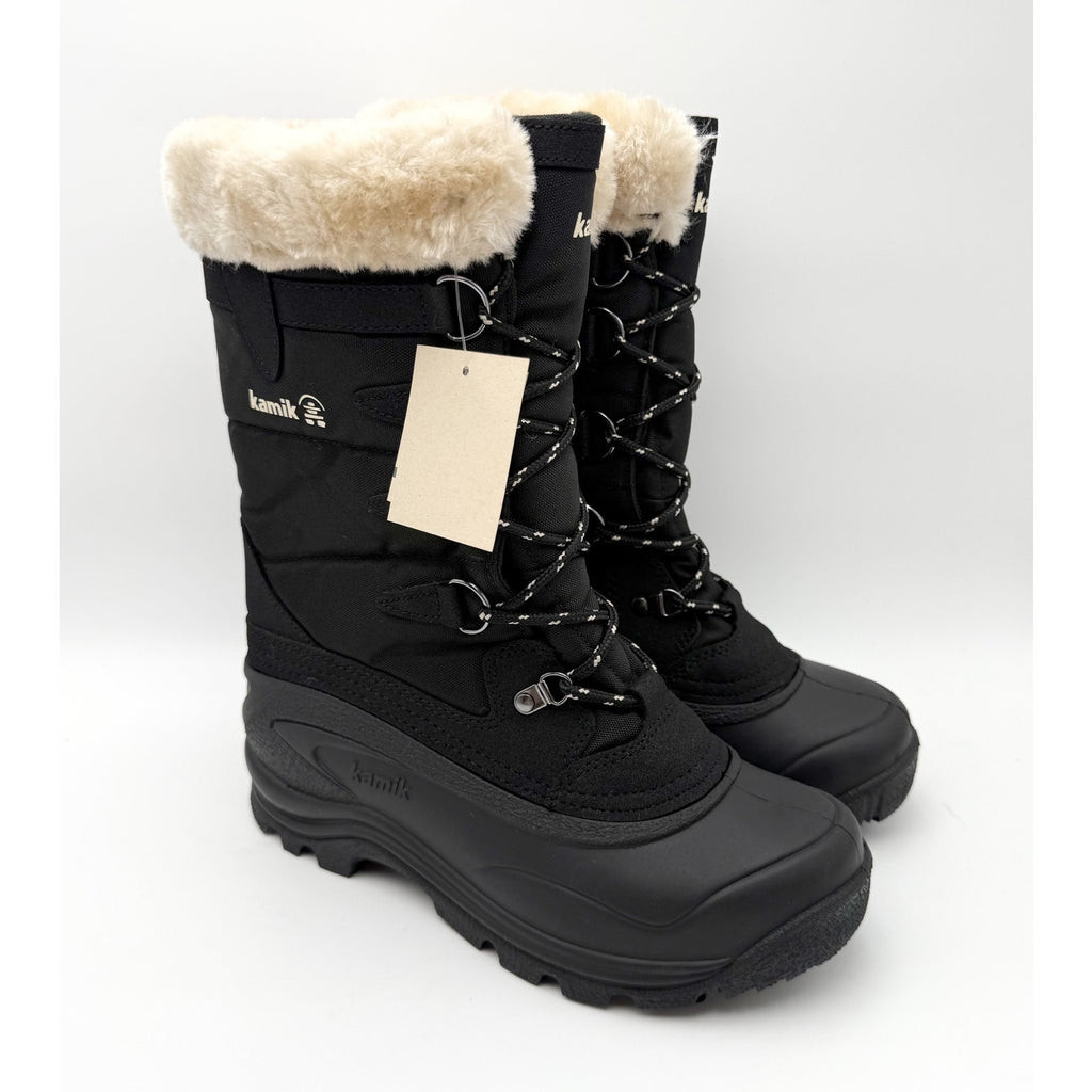 Kamik Womens Shellback Snow Boots US 8 EU 39 Black Waterproof NIB