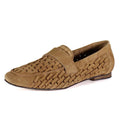 Diba True Womens Age Less Flat Loafers US 11 EU 42 Brown Suede Woven NWOB