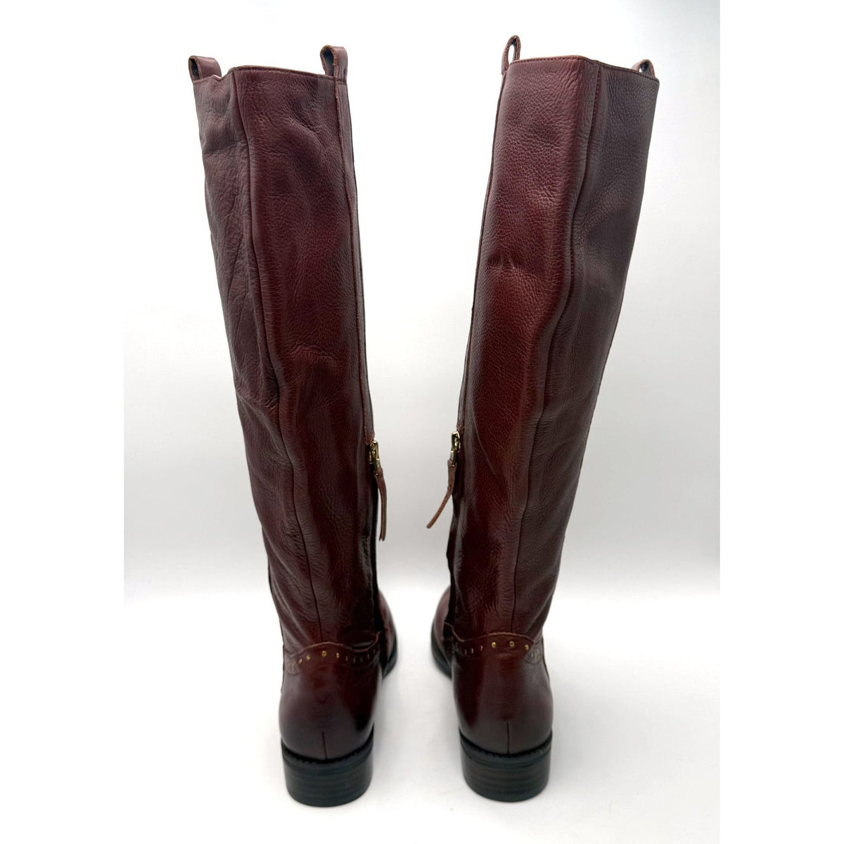 Sam Edelman Womens Prina Knee High Riding Boots Size 8.5 EU 38.5 Mahogany NWOB