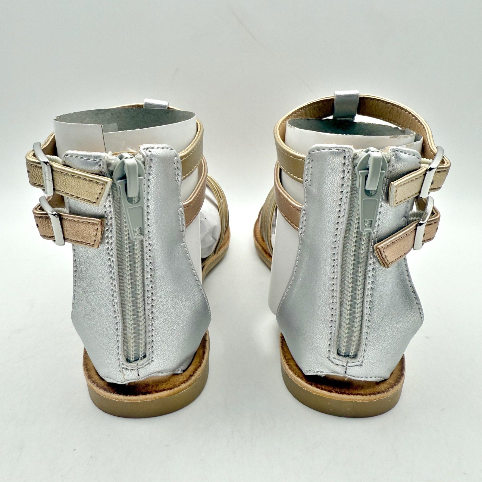 Treasure & Bond Kids Alana Gladiator Sandals US 2 M EU 33 Gold Silver NIB