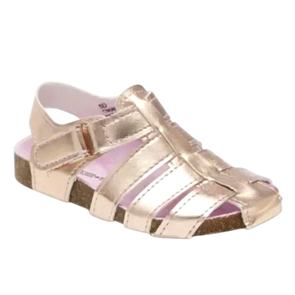 Tucker & Tate Little Girls Fisherman Morgan Sandals Size 12 Rose Gold NIB