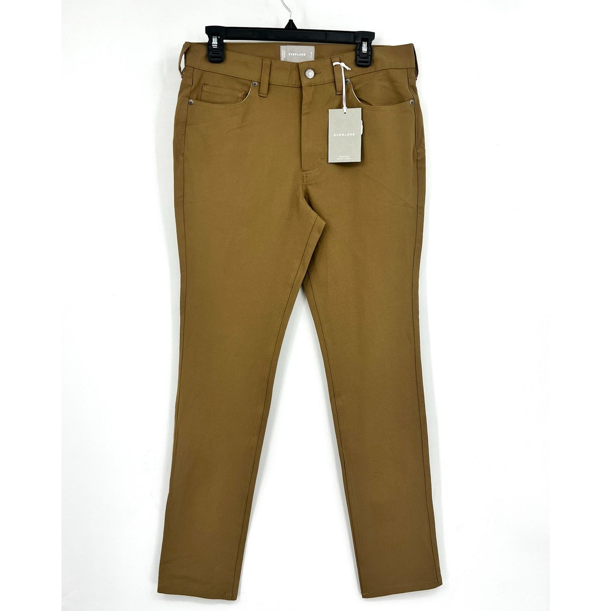 EVERLANE Men's The Performance 5-Pocket Pants 31x32 Tan Stretch NWT