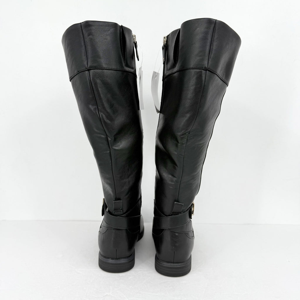 Dr. Scholls Womens Hello Rider Knee High Boot US 9 M Wide Calf Black NWT