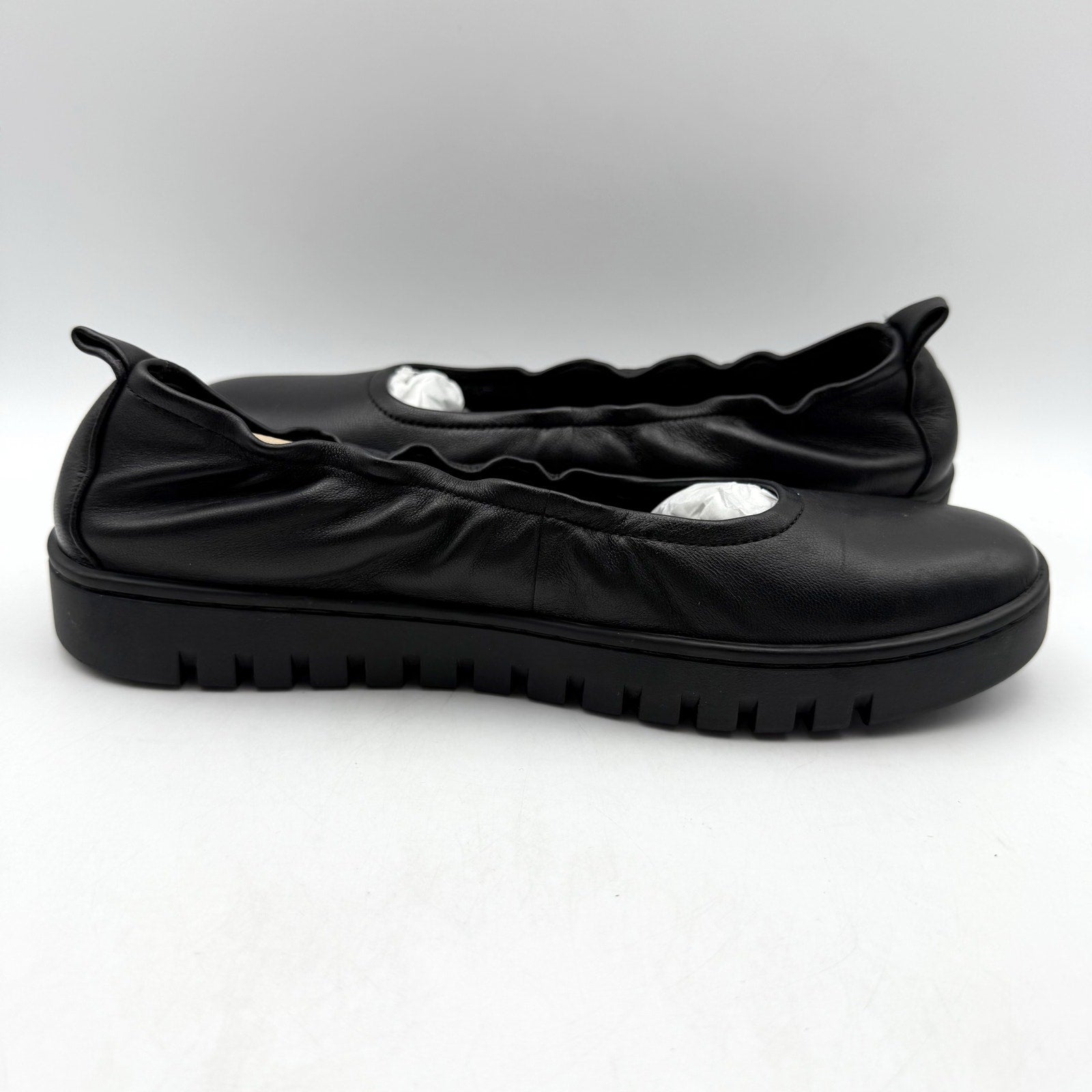 VIONIC Womens Uptown Ballet Slip-on Flats US 7 EU 37 Black Leather NWOB