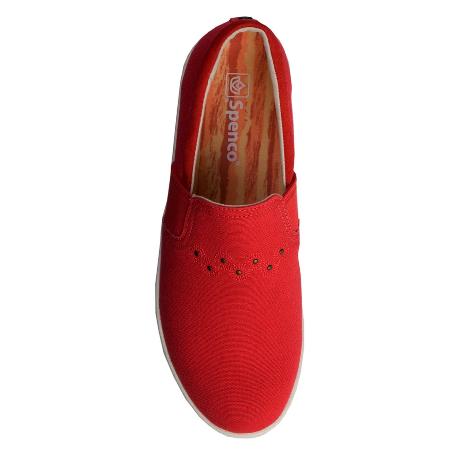 Spenco Women's Waterfront Canvas Slip On Sneaker Size 7 Red Pink Bittersweet NIB