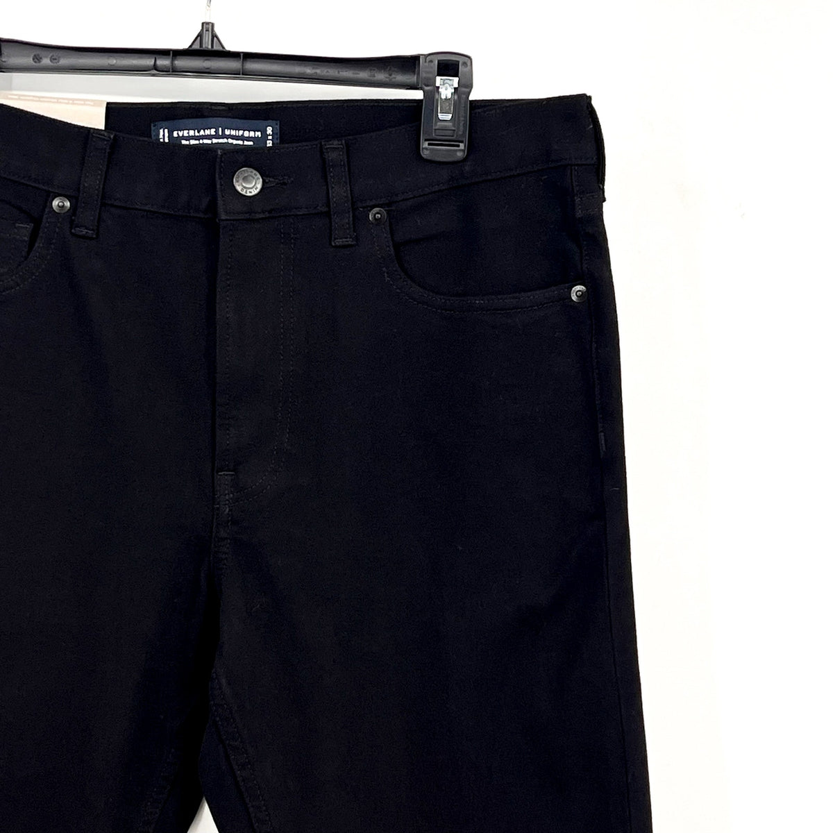 EVERLANE Uniform Men's Slim Jeans 33x30 Black 4-Way Stretch Organic Cotton NWT