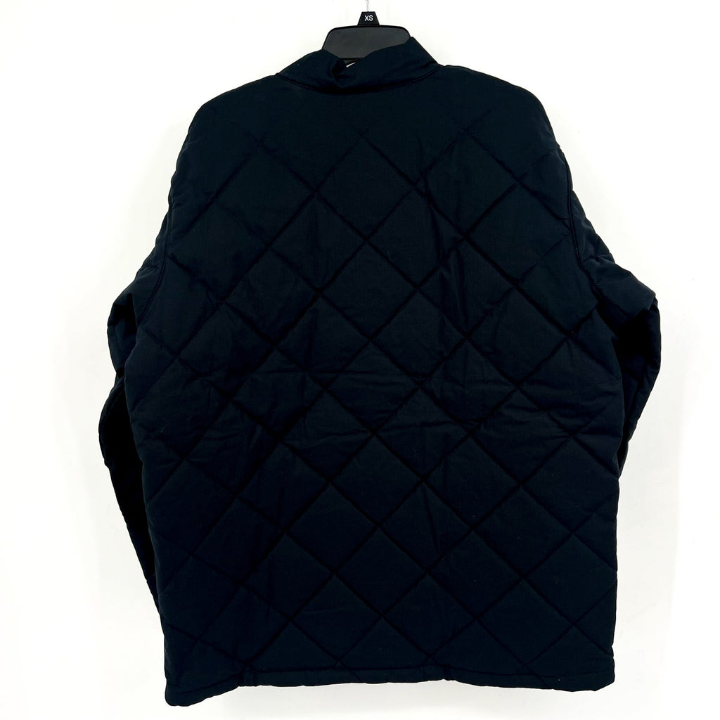 Columbia Mens Rad Padded Jacket Large Black Full Zip Lined Quilted NWT